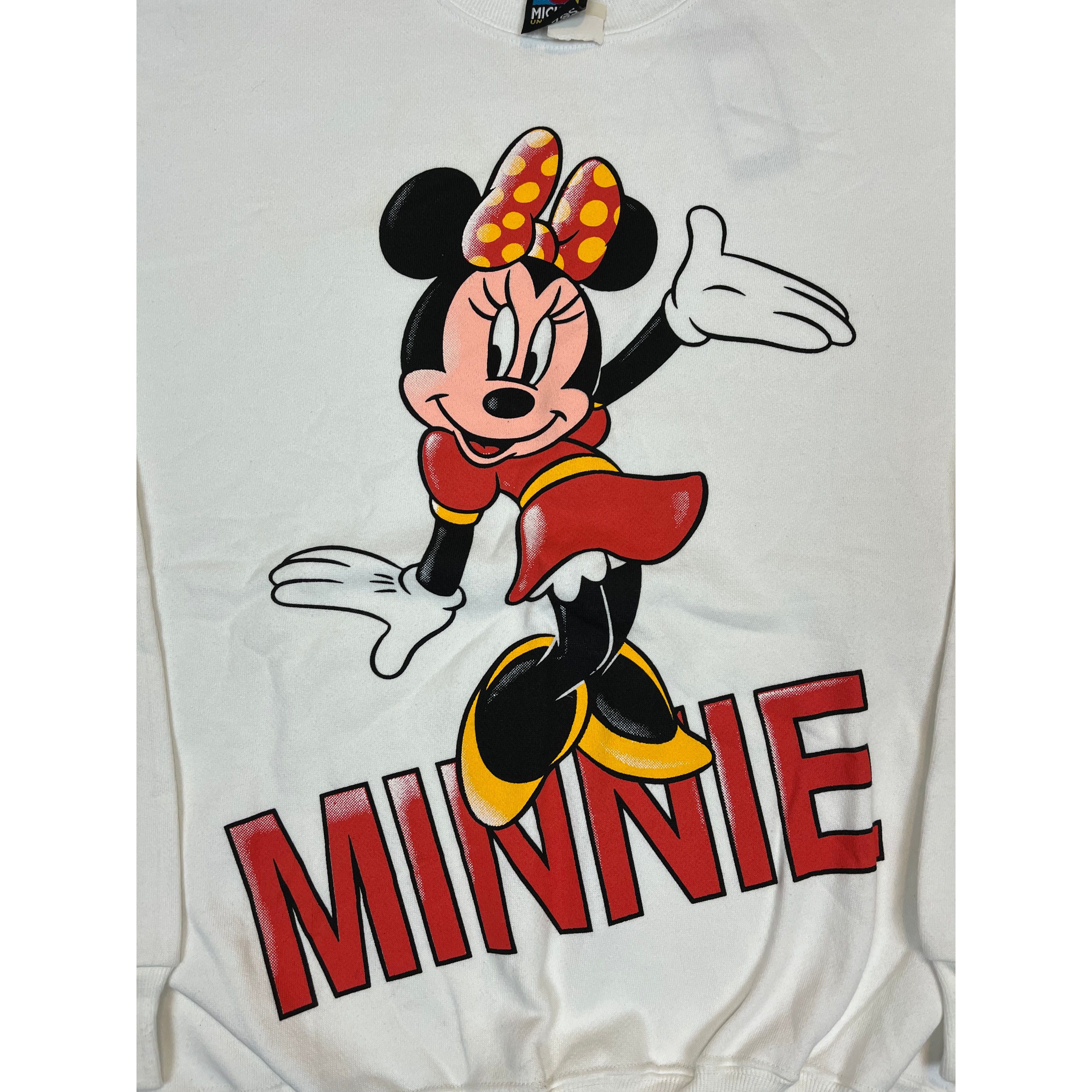 275678 Vintage Minnie Mouse White Crewneck (90s)