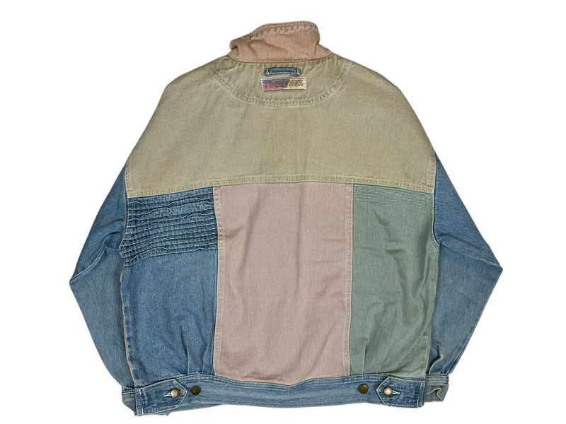 (90s) Together! Patchwork Pastel Denim Jacket