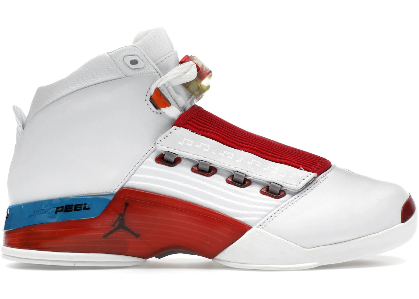 509836 Jordan 17 OG White Varsity Red