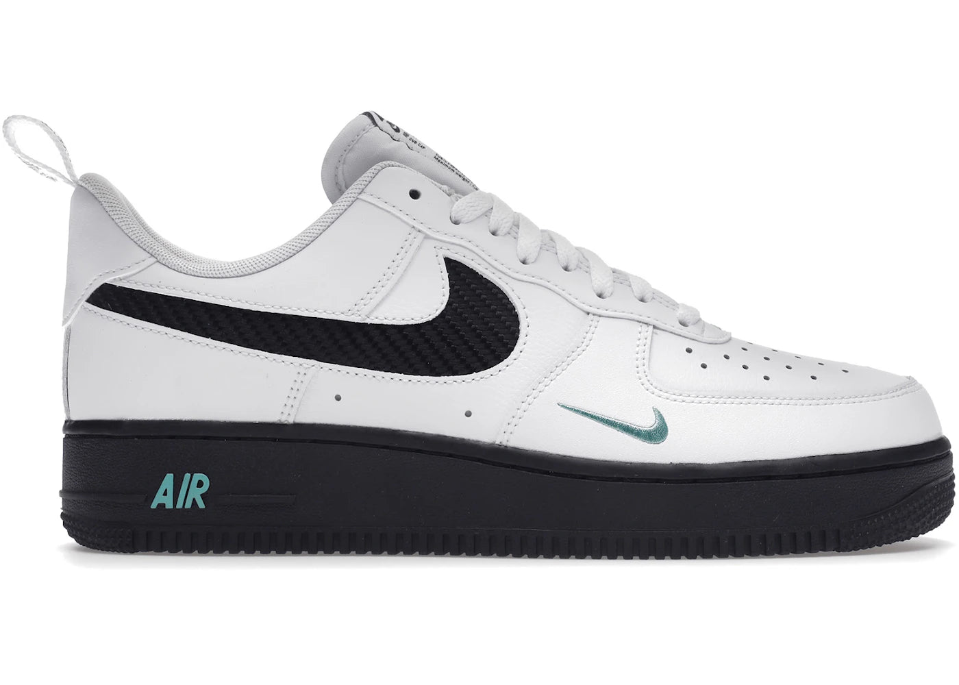 822026 Nike Air Force 1 Low White Black Teal