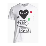 Comme des Garçons PLAY  Play Multi Heart T-Shirt 'White'