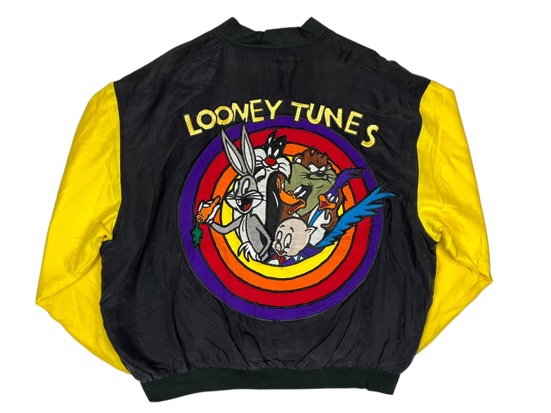 (90s) Looney Tunes Jeff Hamilton Silk Jacket