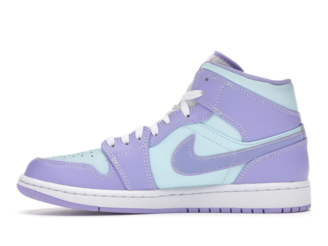 826161 Jordan 1 Mid Purple Aqua