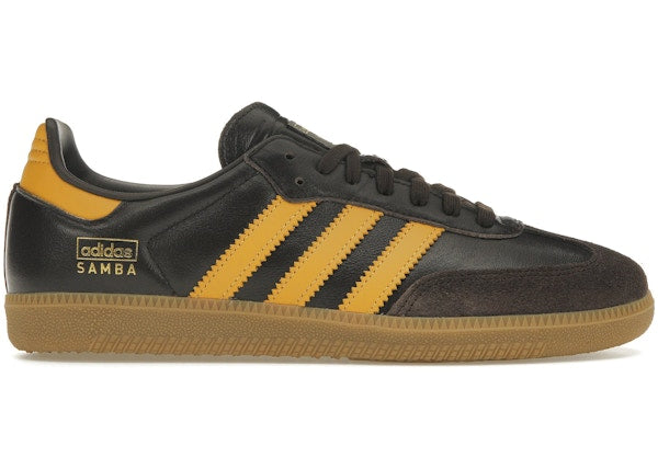 adidas Samba OG Dark Brown Preloved Yellow