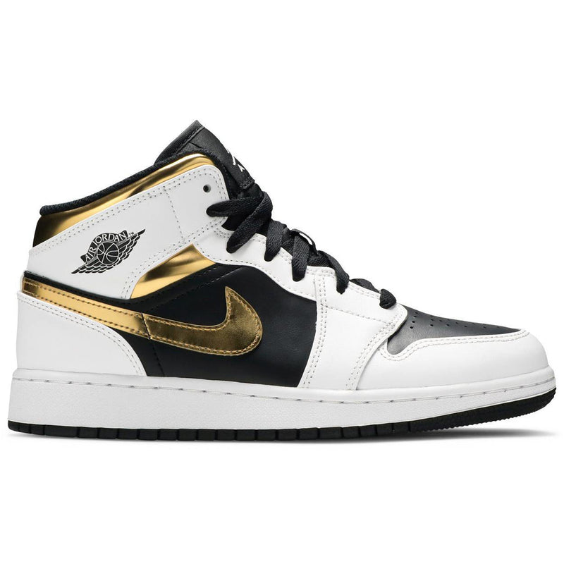 Air Jordan 1 Mid GS 'White Gold'