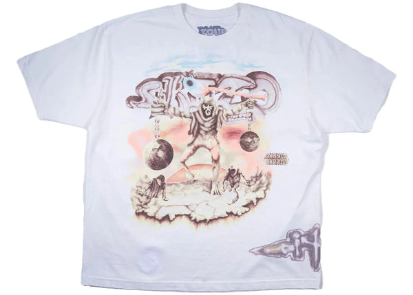 Travis Scott Cactus Jack Utopia Tour Skitzo Circus Maximus Tee White