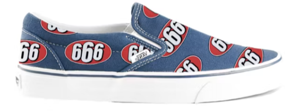 383217 Vans Slip-On Supreme 666 Navy