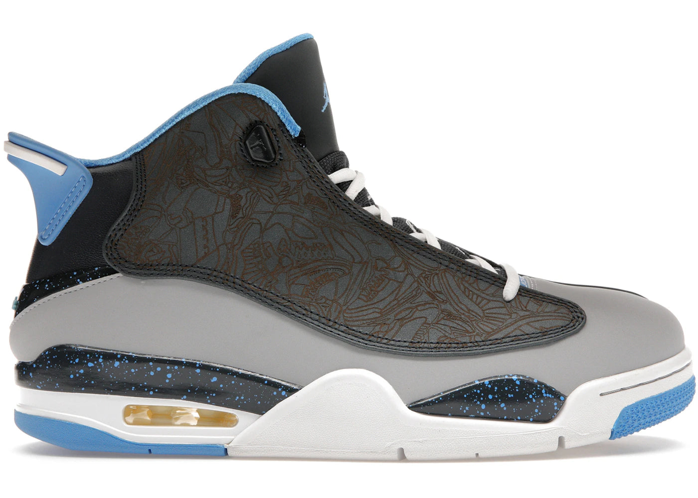 514131 Jordan Dub Zero Wolf Grey University Blue
