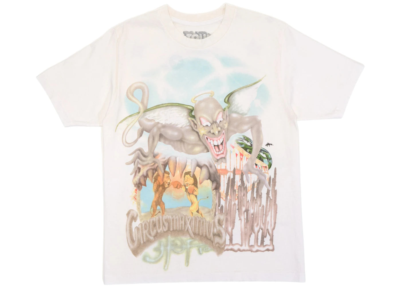 759531 Travis Scott Utopia Circus Maximus 2023 Tour III Tee White