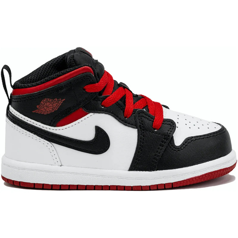 Jordan 1 Mid White Gym Red (TD)