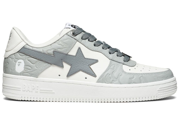 A Bathing Ape Bape Sta #4 Linecamo White Grey