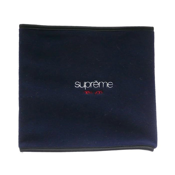 Supreme New York Polartec Fleece Scarf Neck Gaiter Warmer Classic Box Logo Rare Hype Bogo Navy Blue Color 16FW