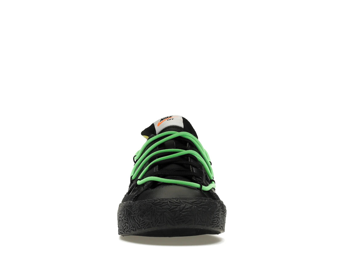 633259 Nike Blazer Low Off-White Black Electro Green