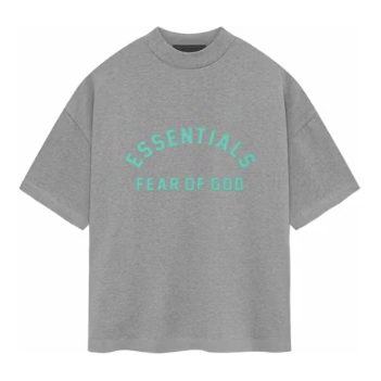 258480 Fear of God Essentials Heavy Jersey SS Tee 'Dark Heather Oatmeal'
