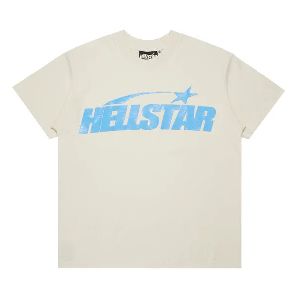 Hellstar Classic T-Shirt (Gel Print) 'White/Blue'