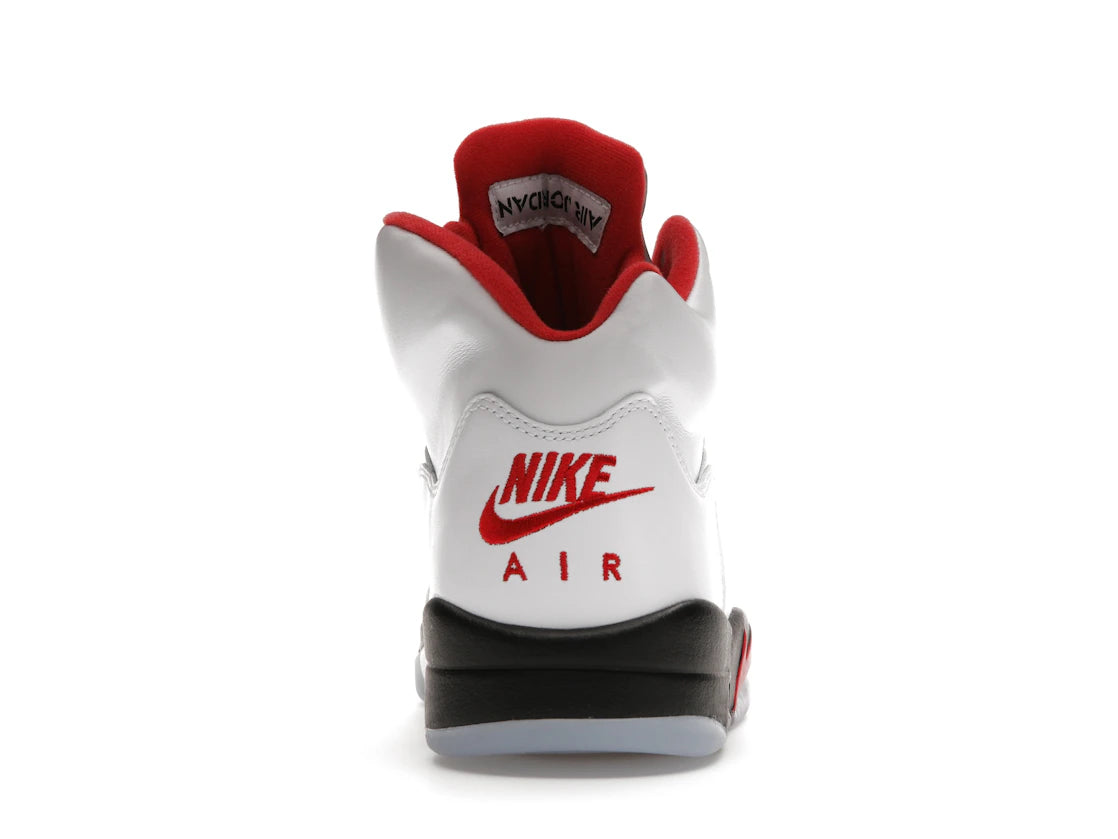 705961 Jordan 5 Retro Fire Red Silver Tongue (2020)