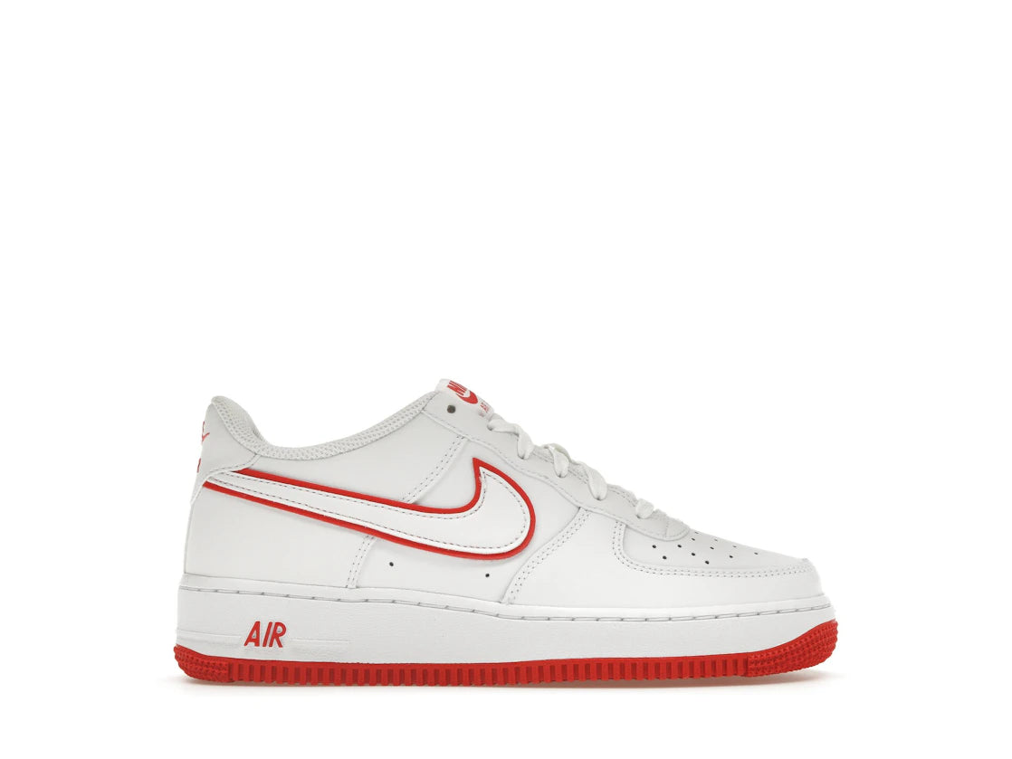273174 Nike Air Force 1 Low White Picante Red (GS)