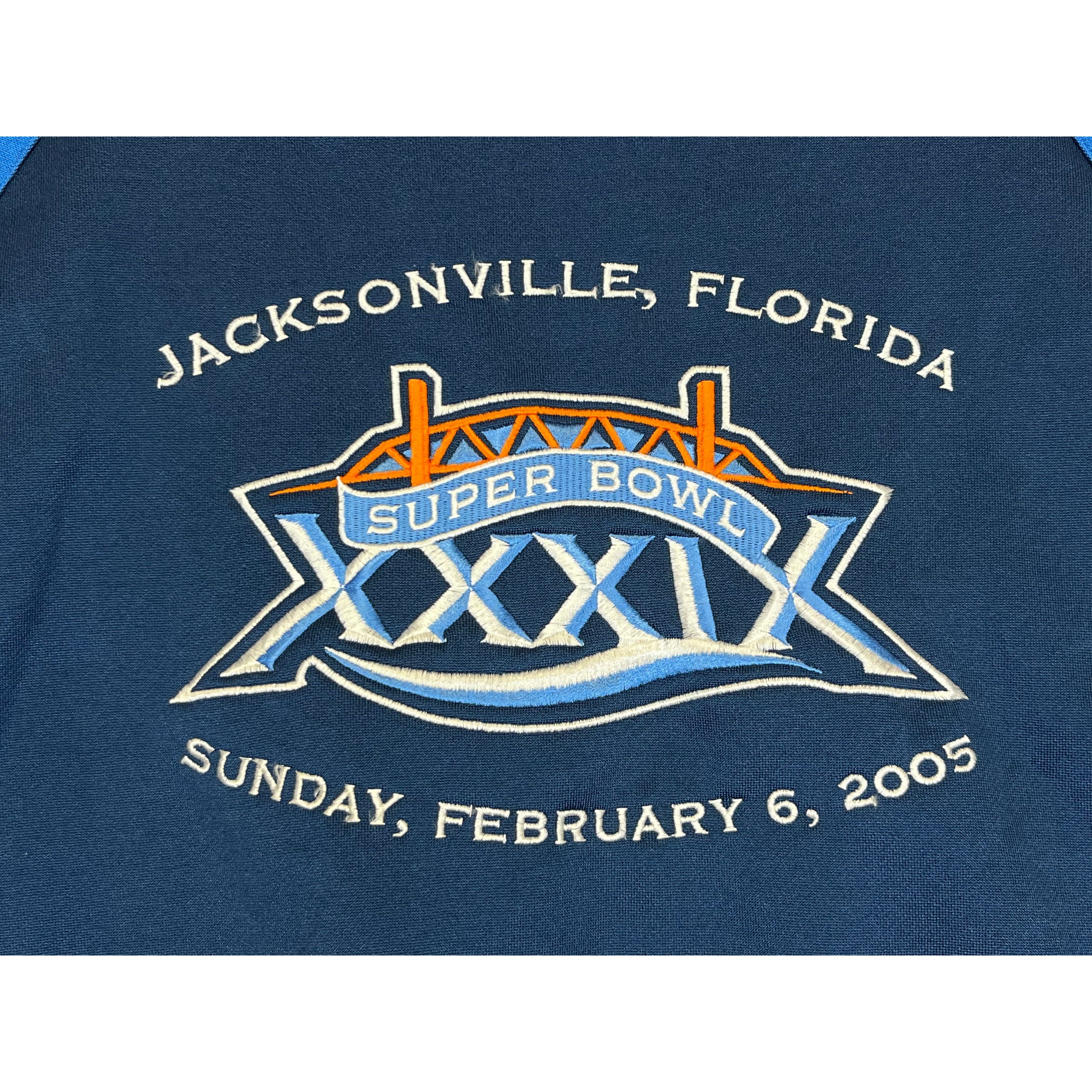 275725 (2005) Superbowl 39 Eagles vs Patriots Reebok NFL Hoodie