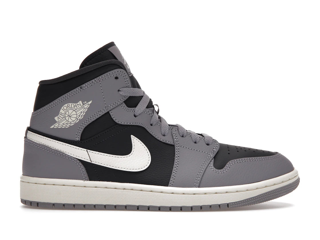 615998 Jordan 1 Mid Cement Grey (Women's)