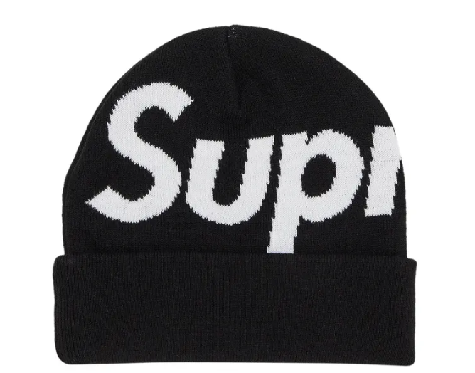 Supreme Big Logo Beanie 'Black'