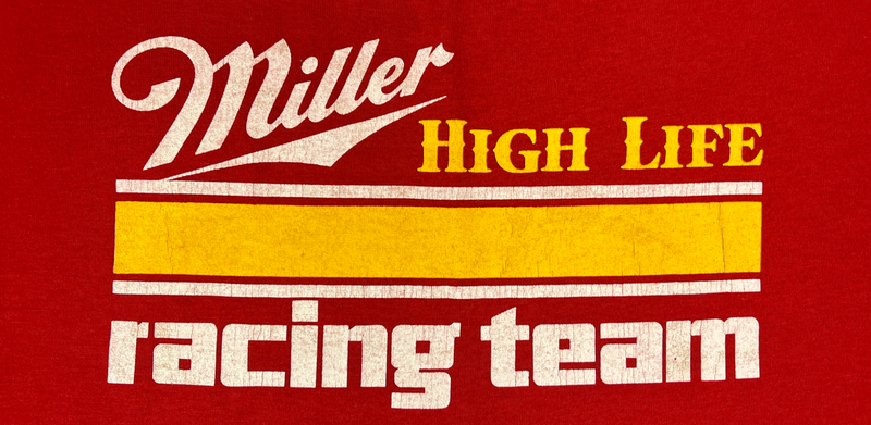 (80s) Miller High Life Racing Team Beer T-Shirt