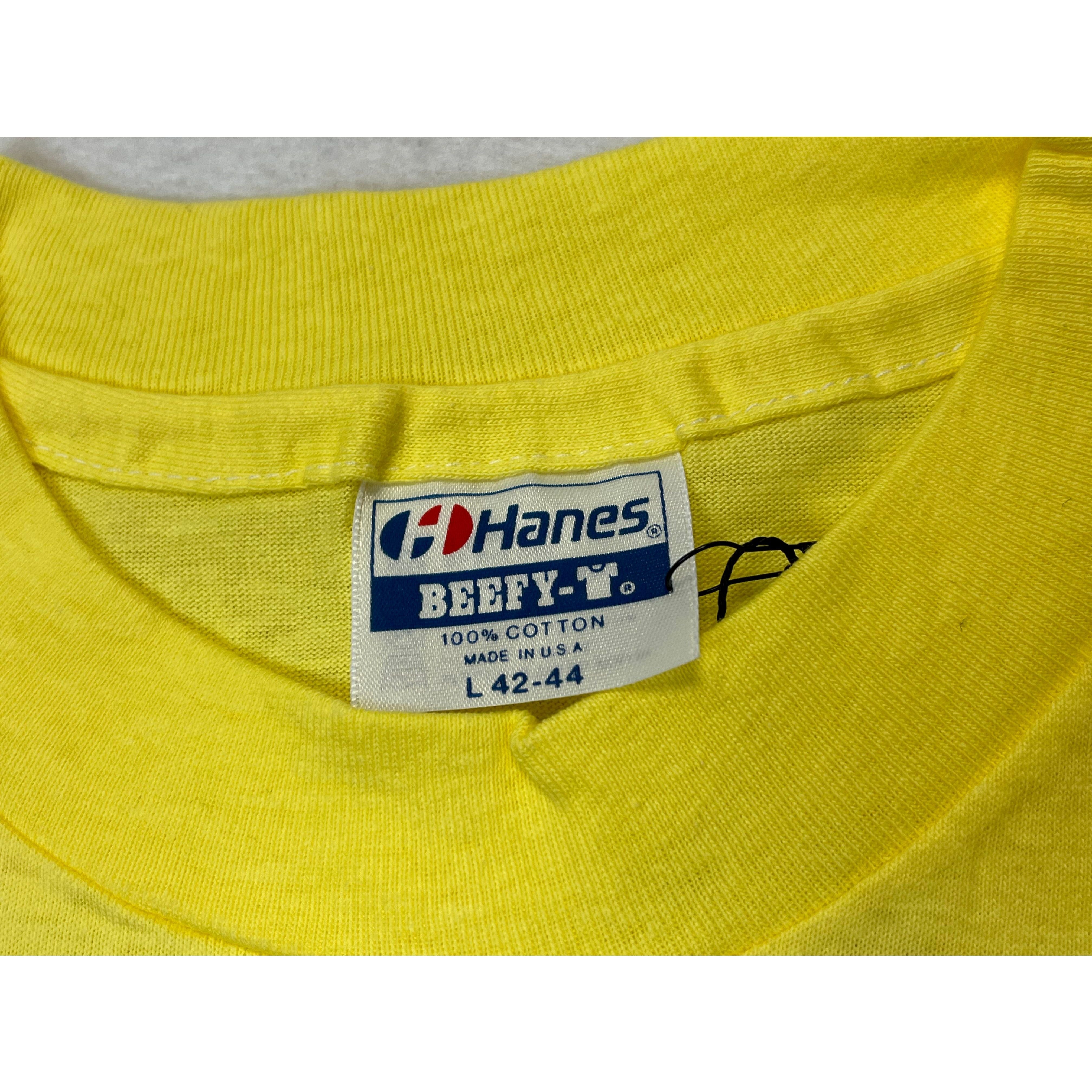 268948 (1987) Backin' It In, Ain't a Sin NARC Racing Club Yellow T-Shirt