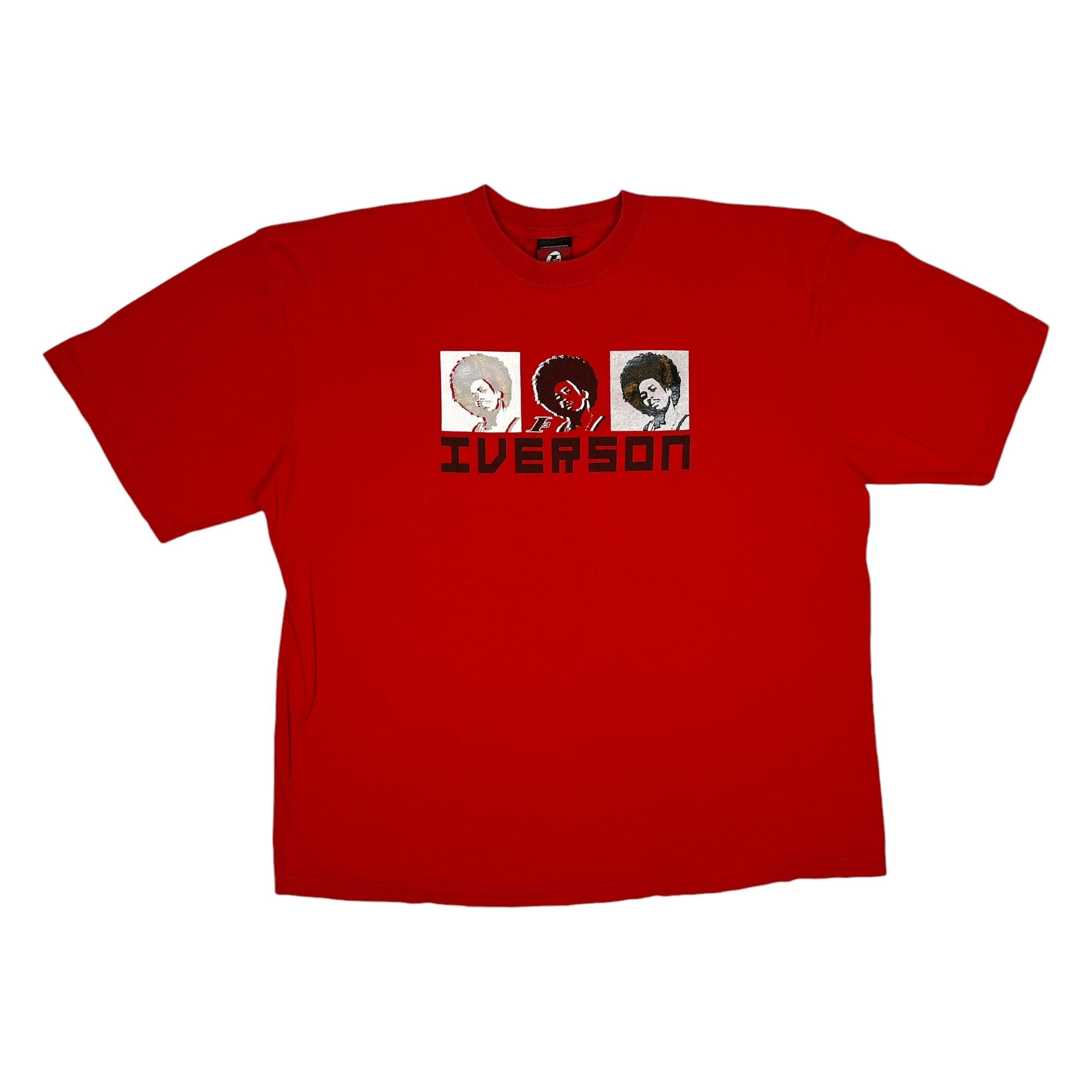 256518 (00s) Allen Iverson Afro Reebok Photo T-Shirt