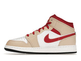 Air Jordan 1 Mid GS 'White Onyx Light Curry'
