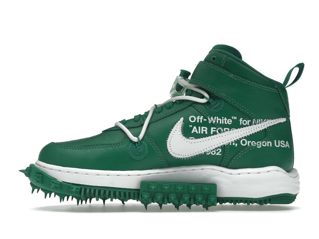 669676 Nike Air Force 1 Mid Off-White Pine Green
