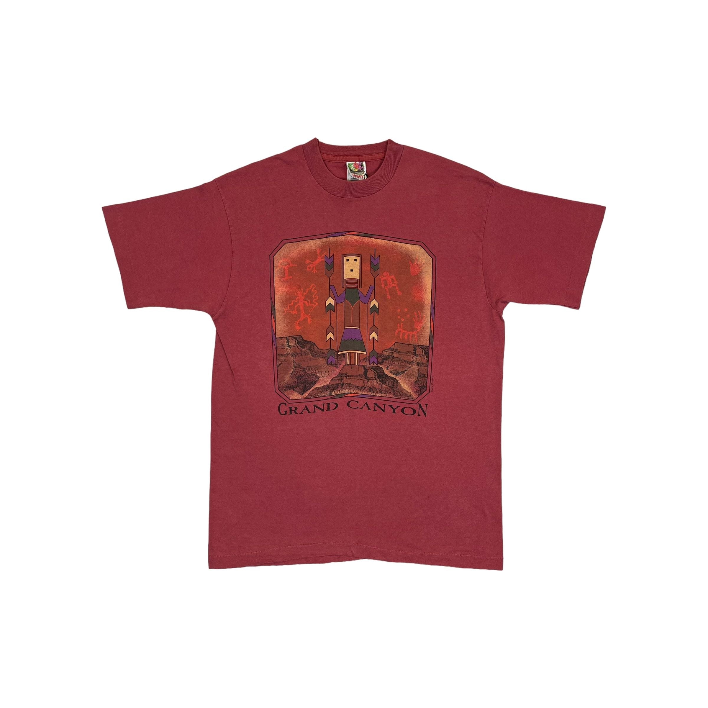 272761 (90s) Grand Canyon Native American Tribal Art T-Shirt