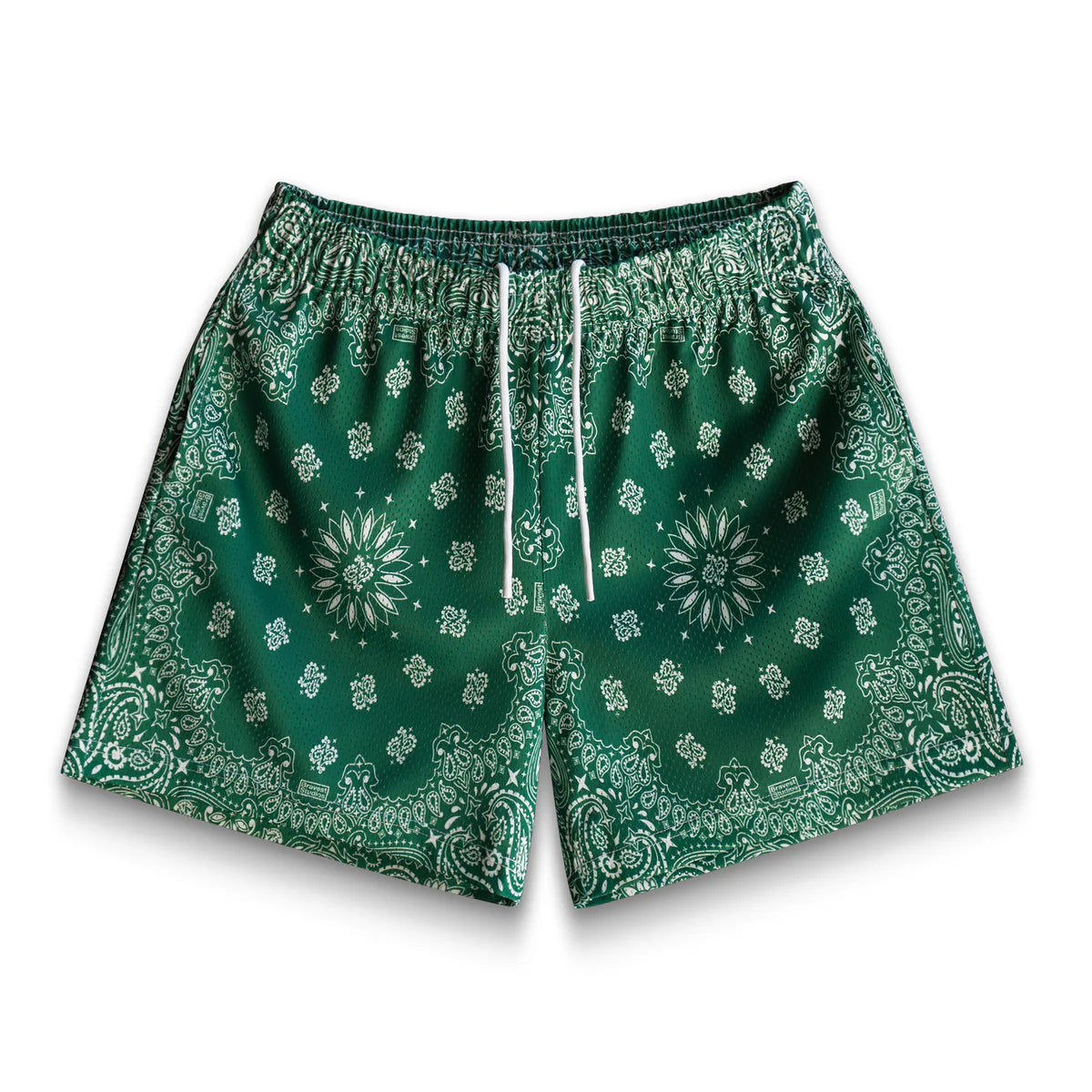 331374 Bravest Studios Shorts Green Paisley