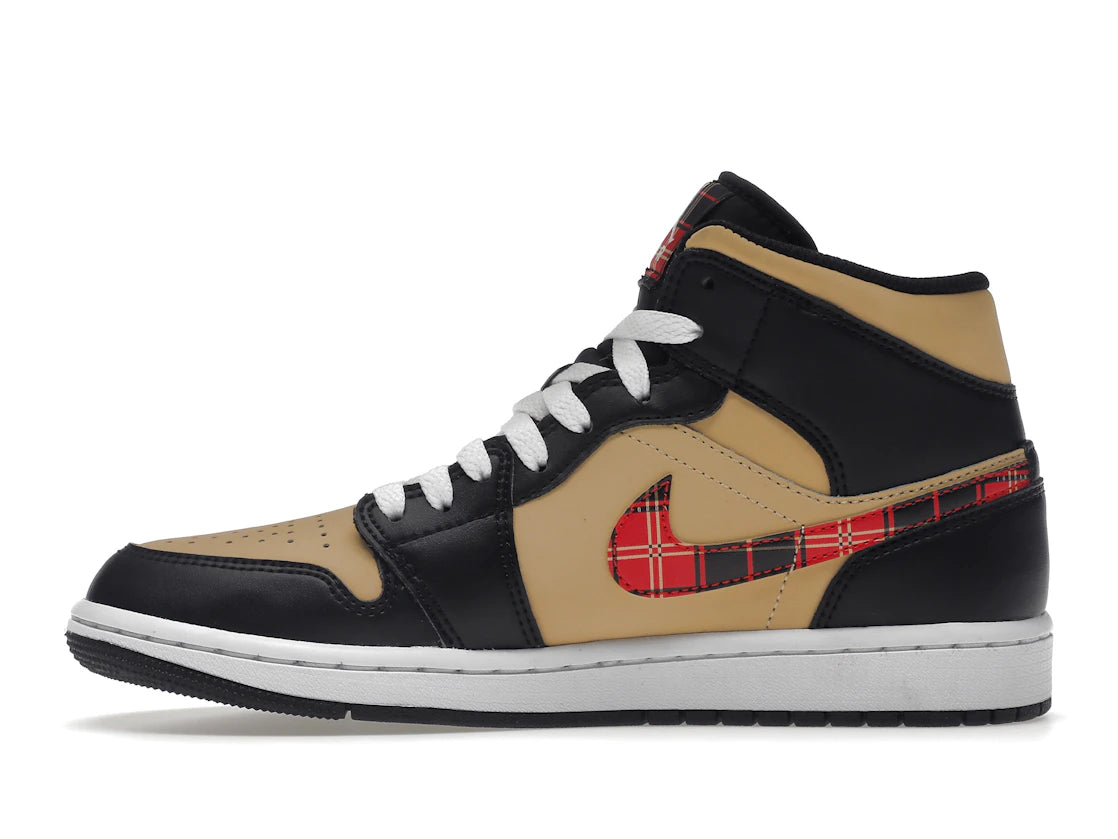 SP13051 Air Jordan 1 Mid Tartan Swoosh