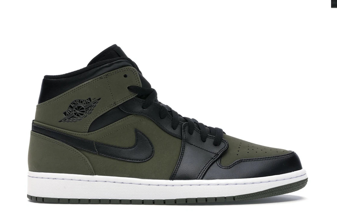 811600 Jordan 1 Mid Olive Canvas