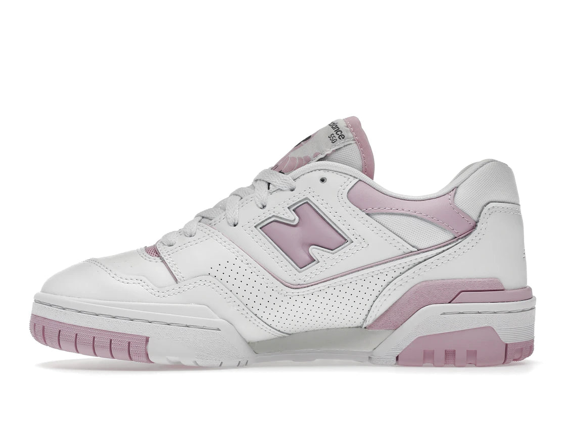 555694 New Balance 550 White Bubblegum Pink (Women's)