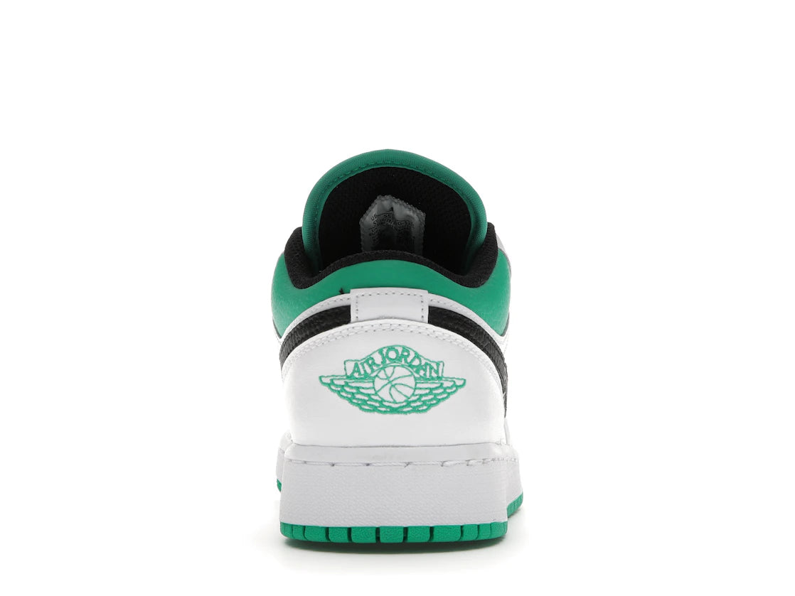 512544 Air Jordan 1 Low GS 'White Lucky Green'