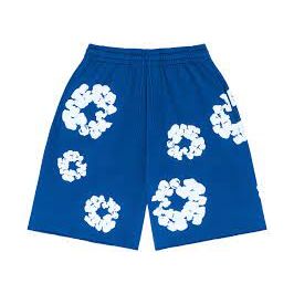 557565 Denim Tears The Cotton Wreath Shorts 'Royal Blue'