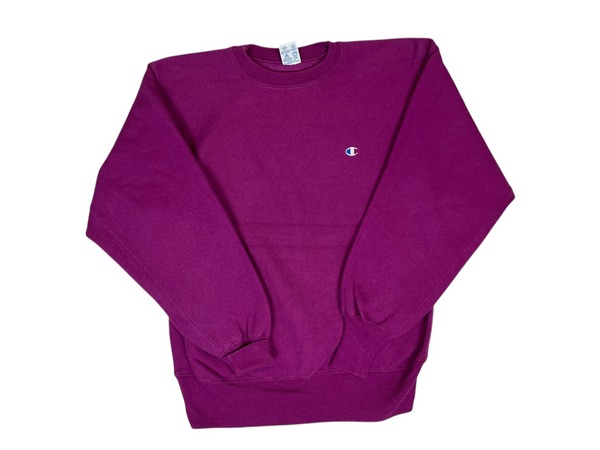 (80s) Champion Reverse Weave Magenta Purple Crewneck