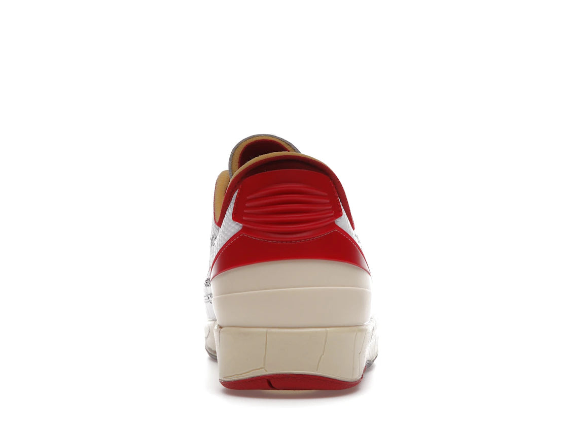637556 Jordan 2 Retro Low SP Off-White White Red