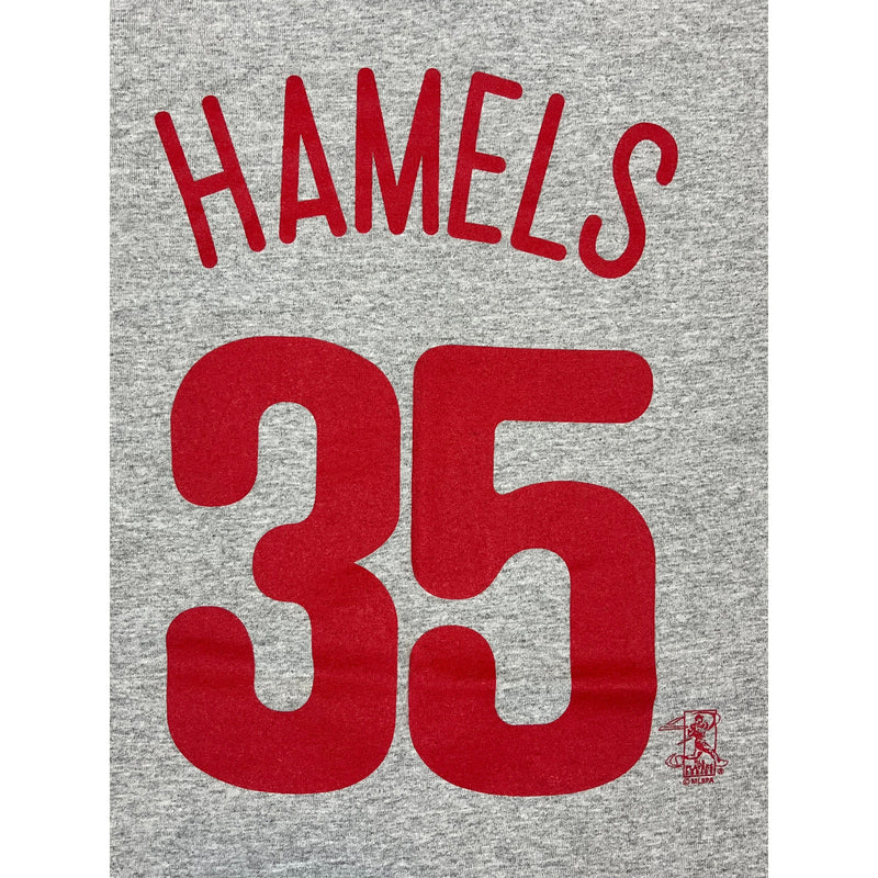 (2008) Cole Hamels Philadelphia Phillies Gray T-Shirt Jersey