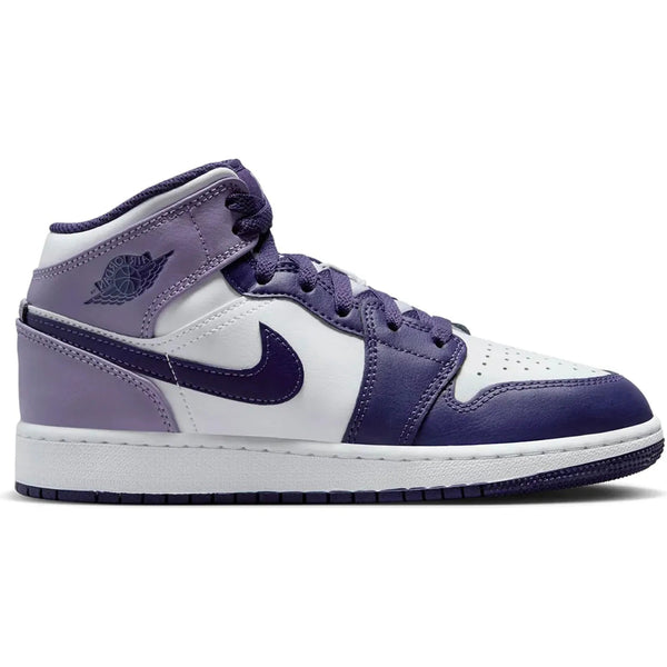 Jordan 1 Mid White Sky J Purple (GS)