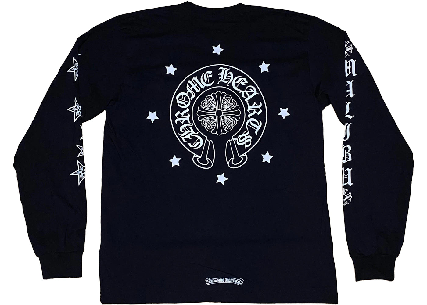 604273 Chrome Hearts Malibu Exclusive Stars L/S T-Shirt Black