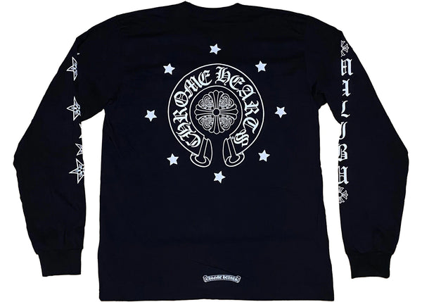 Chrome Hearts Malibu Exclusive Stars L/S T-Shirt Black