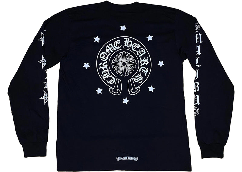 Chrome Hearts Malibu Exclusive Stars L/S T-Shirt Black