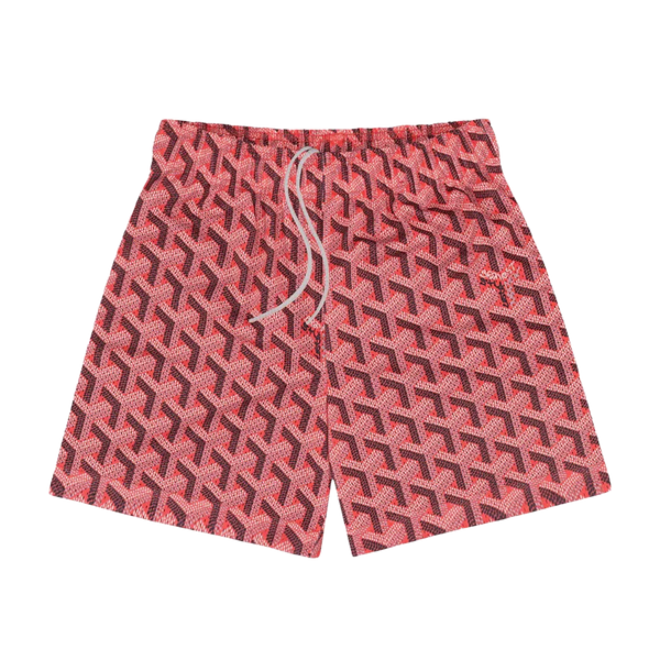 Bravest Studios Shorts Geometric Green Red