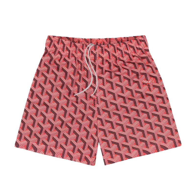 Bravest Studios Shorts Geometric Green Red