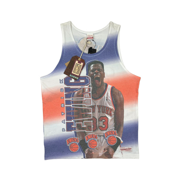 (modern) Patrick Ewing Mitchell & Ness Knicks Big Print Tank Top (m)