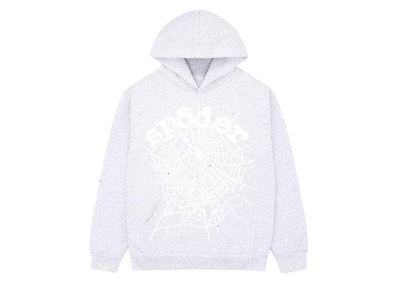 Sp5der OG Web Hoodie Heather Grey