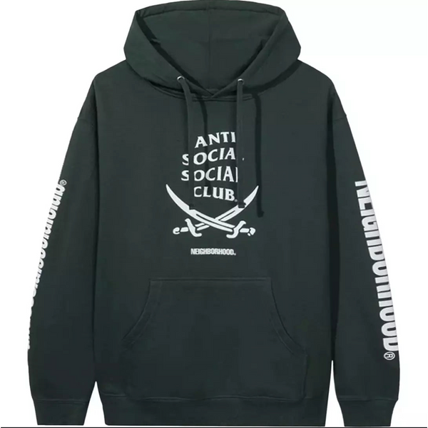 Anti Social Social Club x Neighborhood 6IX Hoodie 'Green'