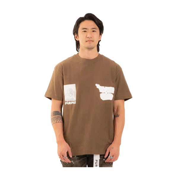 Purple Brand Texture Jersey SS Tee Delinquency Beech