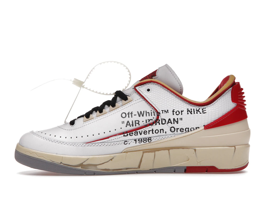 637556 Jordan 2 Retro Low SP Off-White White Red